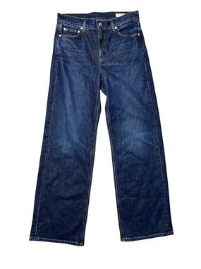 AYR Relaxed Wide Relaxed Straight-Leg Jeans in Dark Blue Men’s Waist Size 29